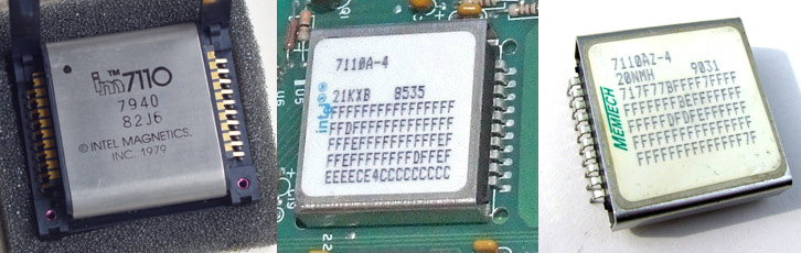 Intel and MemTech 7110 bubble memories