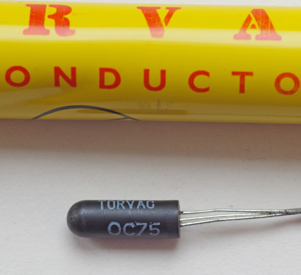 TORVAC OC75 transistor